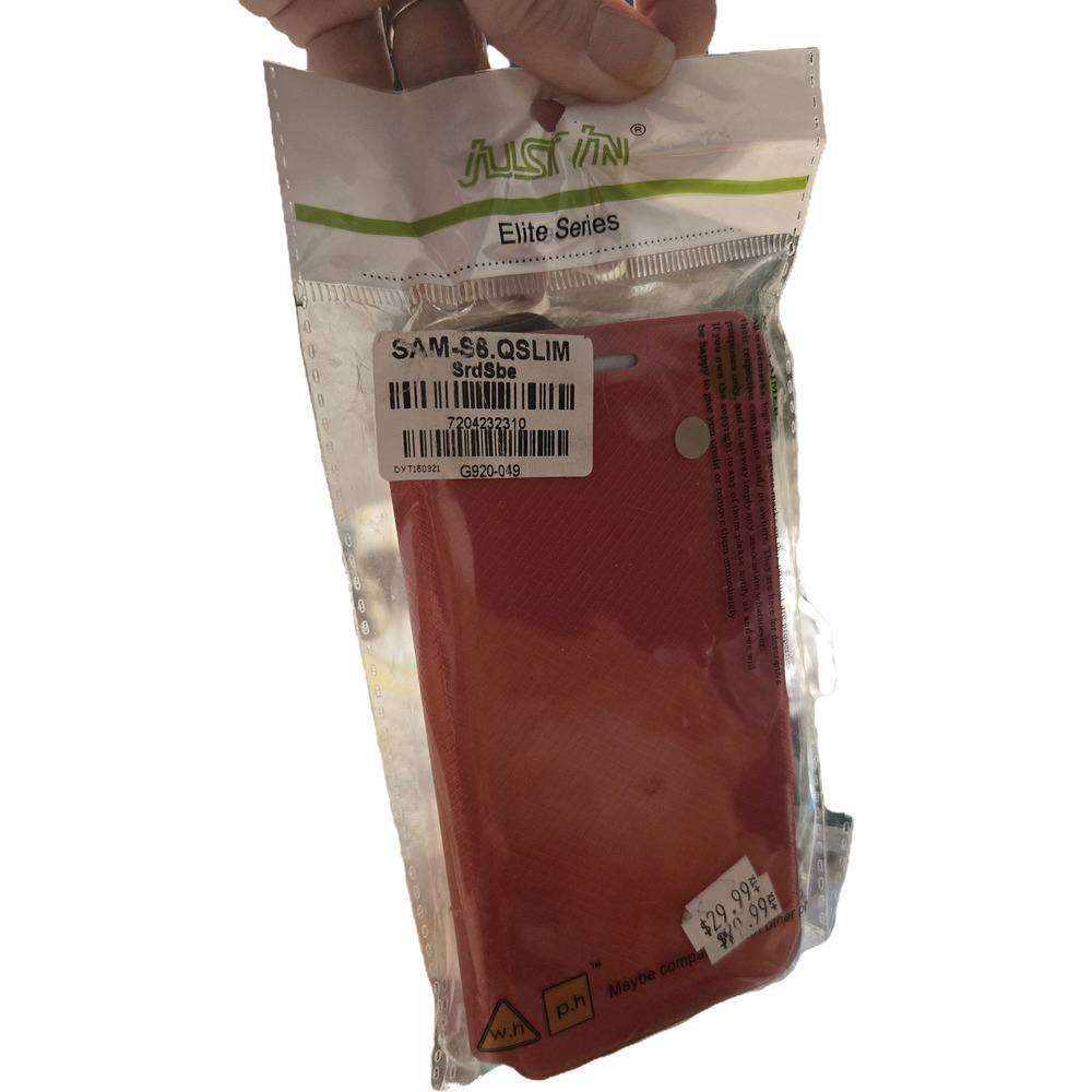 Red Faux-Leather Wallet Case for Samsung Galaxy S6 Just In NIB